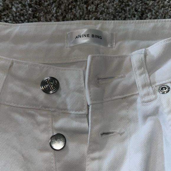 Anine Bing Cindy Straight Exposed Button jeans - Picture 3 of 5